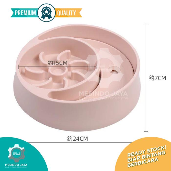 Gambar Tempat makan anjing slow feeder bowl slow feeding dish dog cat pet - Merah Muda dari Martindo Jaya undefined Tokopedia