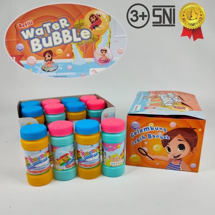 Gambar Refill Bubble Gun Bubble Stick Isi Ulang Gelembung Balon Sabun - Botol 50 ML dari kidsnobi undefined Tokopedia