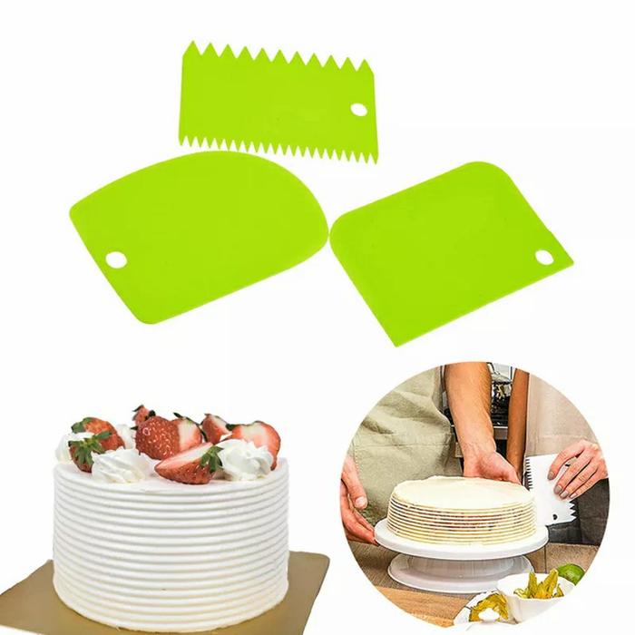 Gambar Scraper set/Scrapper set/Alat dekor kue - Hijau dari Opal Baking Tools undefined Tokopedia