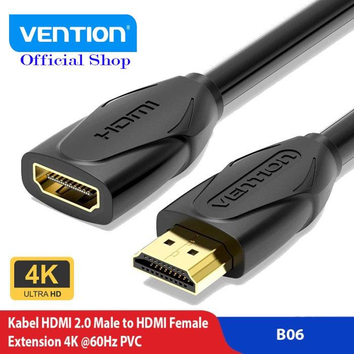 Gambar Vention B06 Kabel HDMI Extension Male to Female - 3 Meter dari Vention Official Shop undefined Tokopedia