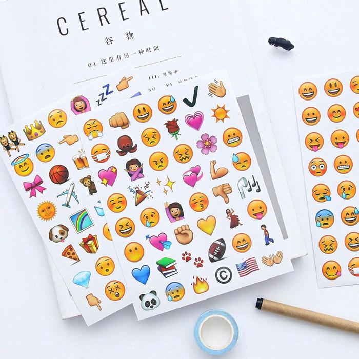 Gambar Sticker Lucu Emoji /Huruf Untuk Diary Jurnal Freebies - Emoji 192pcs dari Cheapthrills undefined Tokopedia