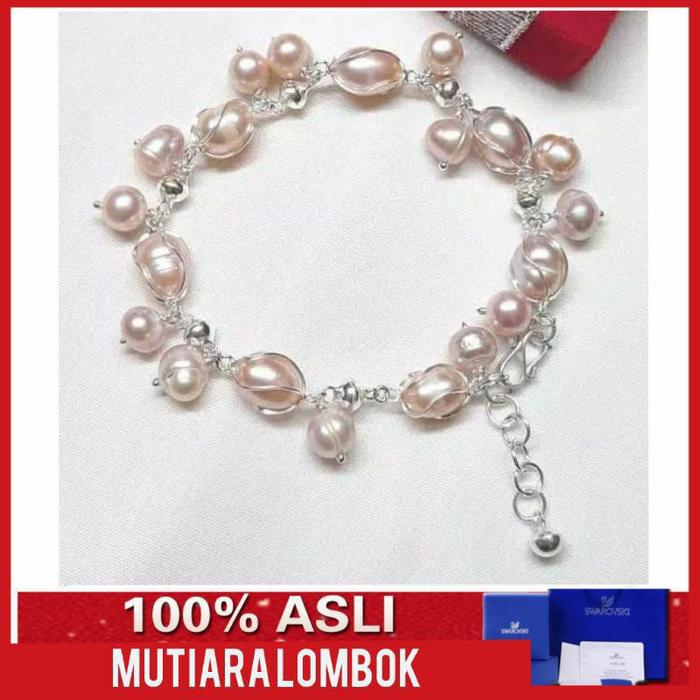 Gambar gelang perak gelang mutiara lombok asli gelang wanita perhiasan gelang - salem dari kilaumutiaralombok undefined Tokopedia