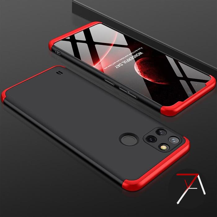 Gambar Realme C21Y / C25Y GKK Armor 360 Full Slim Back Matte Cover Case - Hitam-Biru dari 17 Agustus Case undefined Tokopedia