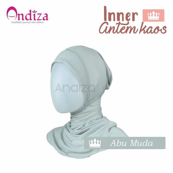 Gambar WARNA NETRAL - INNER ANTEM ZIPPER KAOS - BELAKANG SLETING - ANDIZA - ABU MUDA dari Andiza.id undefined Tokopedia