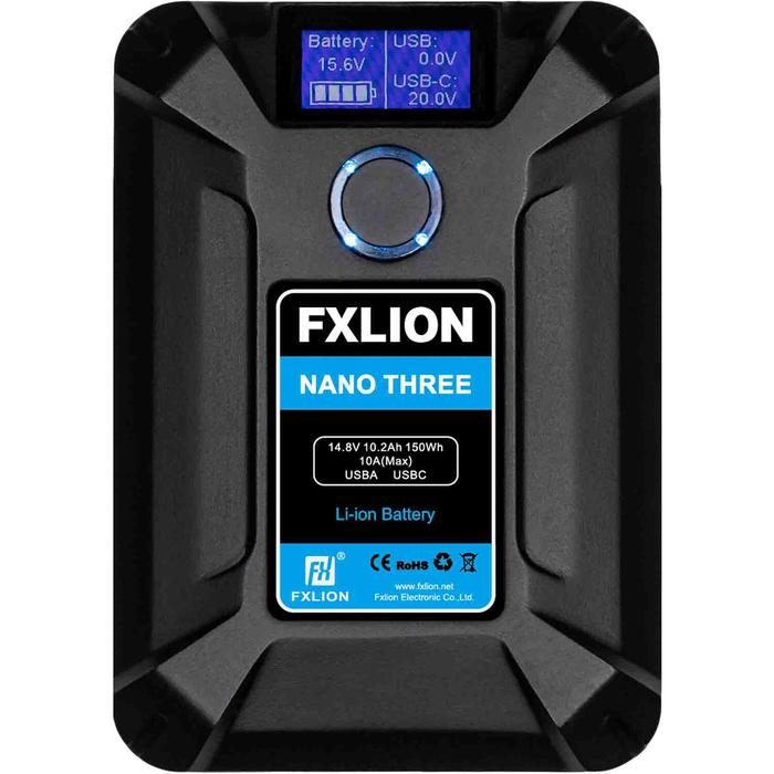 Gambar FXLION Nano Three Smart Micro V-Mount Battery 150wAH USB-C D-tap USB-A dari Vitesse System undefined Tokopedia