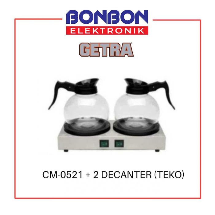 Gambar GETRA Paket Decanter + CM-0521 Coffee / Tea Warmer / Penghangat Kopi - COFFEE WARMER dari Bonbon Elektronik_NEW undefined Tokopedia