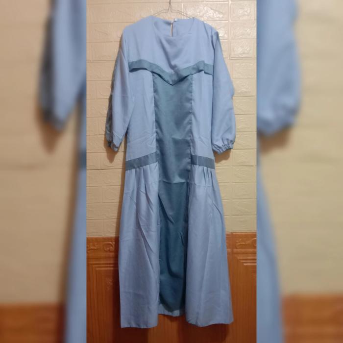 Gambar Gamis Turkey Abaya Maxi - Abu-abu, L dari sulfa online shop undefined Tokopedia