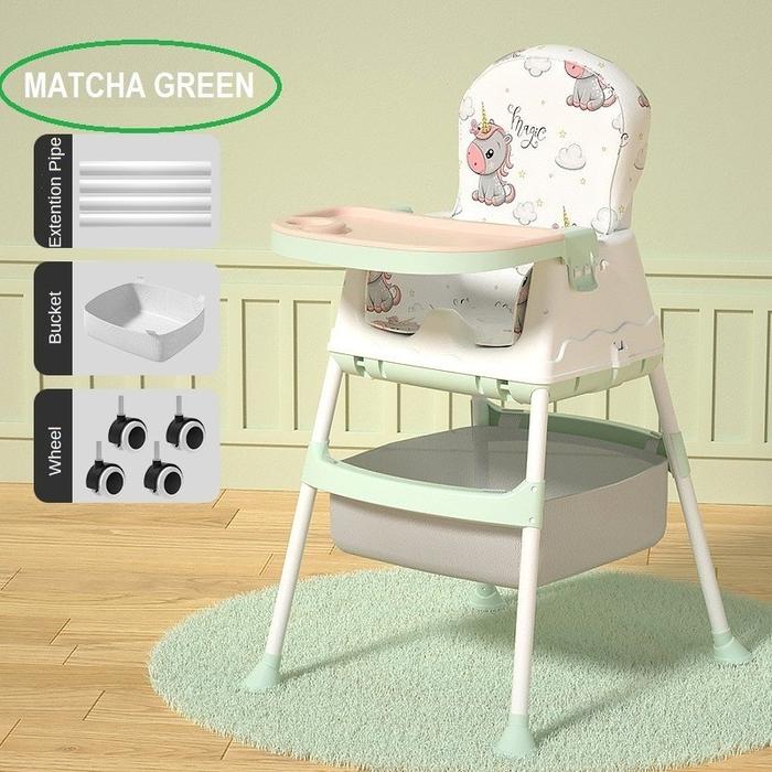 Gambar Baby Chair Seat Scooter Booster 3 Position Kursi Makan Bayi YCH1 Blue Green - Matcha Pink dari Ollahomeliving undefined Tokopedia