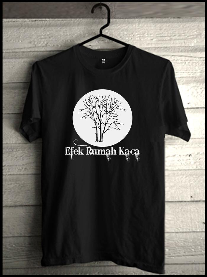 Gambar Kaos Efek Rumah Kaca , Original Clothing Baju Band Pria Wanita - Hitam, M dari T shirt - Kaos Clothing Original undefined Tokopedia