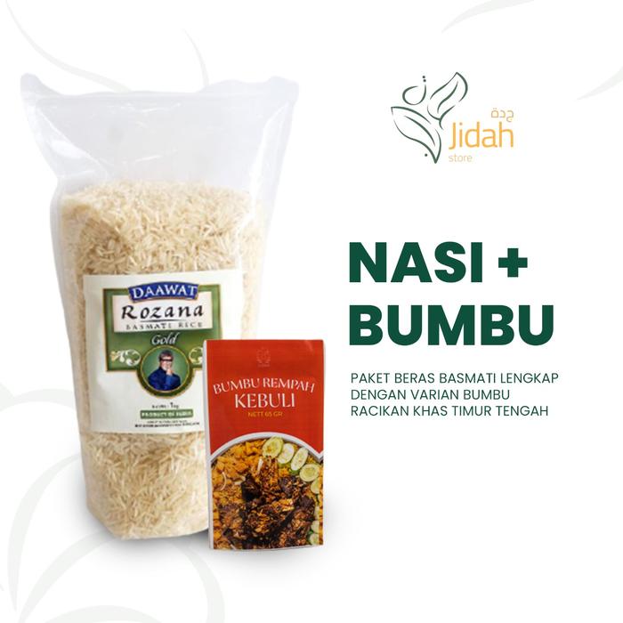 Gambar Beras basmati dan bumbu biryani nasi briyani instan paket murah - Kebuli dari Jidah store undefined Tokopedia