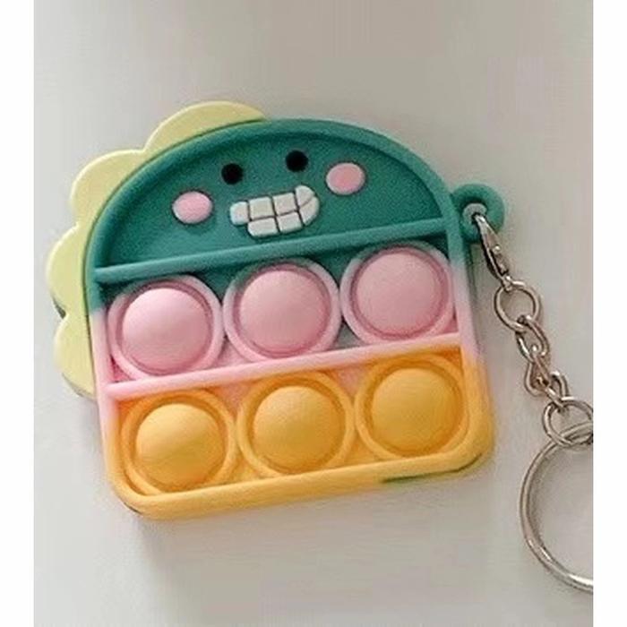 Gambar Pop bubble Key Chain / pop it / stress relieved toys/ fidget - Dino dari LittleB33 undefined Tokopedia