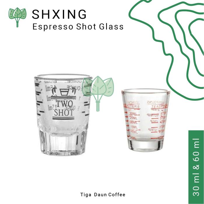 Gambar Espresso Shot Glass Single shot double shot 30 ml 60 ml coffee machine - single shot dari Tiga Daun Store undefined Tokopedia