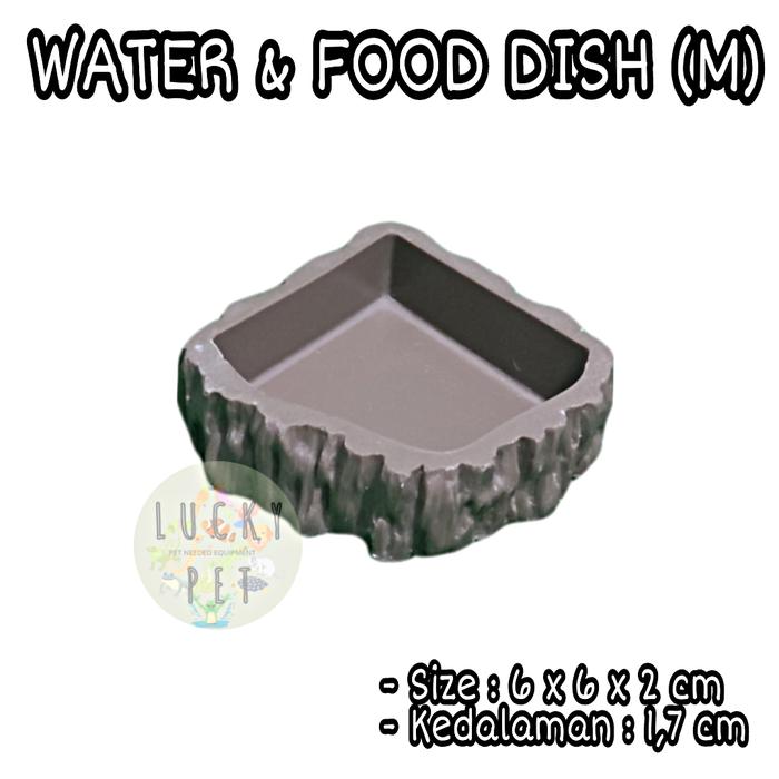 Gambar WATER DISH WATERDISH FOOD DISH TEMPAT AIR MINUM GECKO TOKEK REPTILE - SIKU dari LUCKY PET_NEW undefined Tokopedia