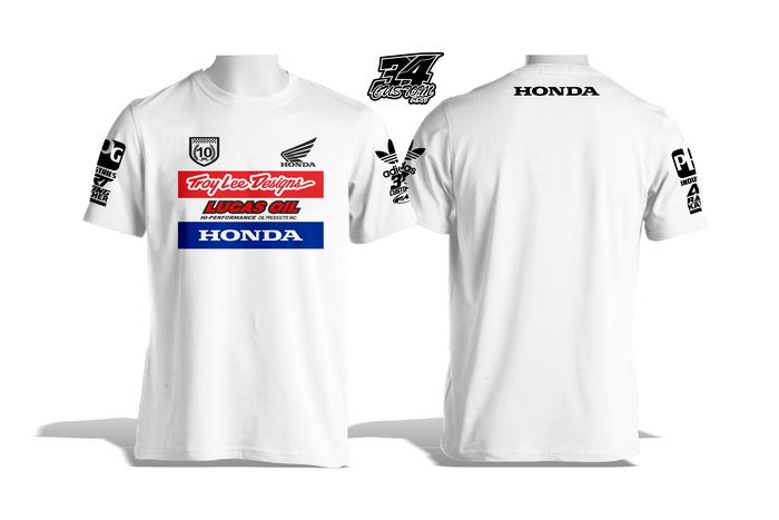 Gambar Kaos Baju Distro Otomotif HONDA Racing Team Sponsor TLD LUCAS OIL - Hitam, M dari 34CUSTOM_ART undefined 3 Tokopedia