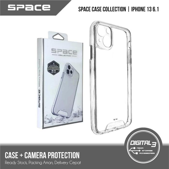 Gambar Space Military Drop Test Clear Case Apple Iphone 13 6.1 Bumper Casing - +Camera Protect dari Digital 3 undefined Tokopedia