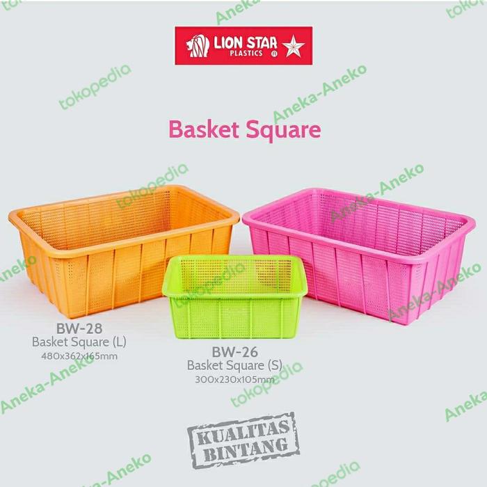 Gambar Keranjang Segi Square Basket S Small BW-26 Lion star dari aneka aneko undefined Tokopedia
