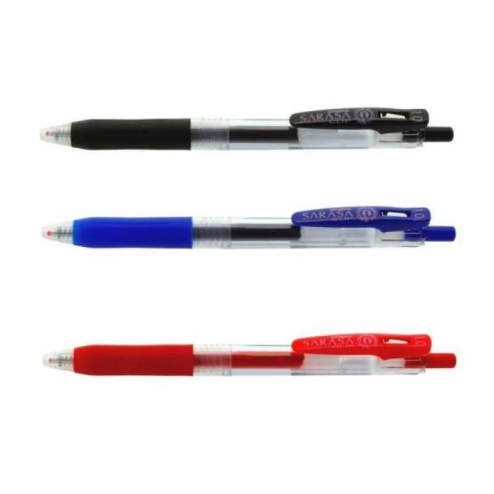 Gambar Zebra Sarasa Clip 1.0 mm Gel Pen Hitam / Biru / Merah - 1 Pcs - Hitam dari Dapur ATK undefined Tokopedia