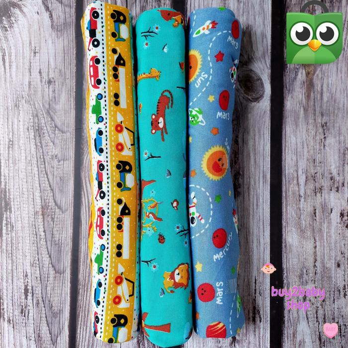 Gambar Bedong bayi bahan katun premium lembut baby series FELICIA isi 3-6 PCS - Isi 3 PCS dari buy2babyshop undefined Tokopedia