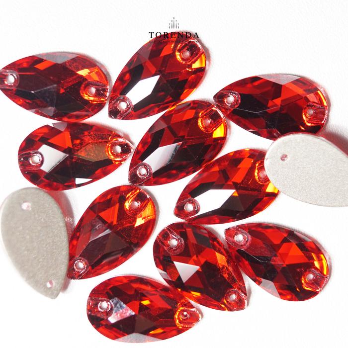Gambar Torenda Crystal Jahit Tetes Payet T3230 (18x10,5) / PCS - Siam dari Torenda undefined Tokopedia