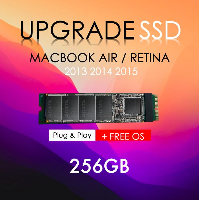 Jual SSD Macbook Air 2013 2014 2015 256GB Replacement SSD