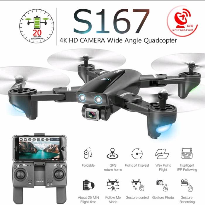 Foldable Drone Drone Csj S167 Gps S167 Gps CSJ S167 GPS Drone HD