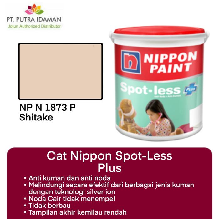 Gambar NIPPON PAINT INTERIOR SPOT-LESS PLUS 2.5 LITER - SHITAKE N 1873P dari PUTRA IDAMAN JKT undefined Tokopedia