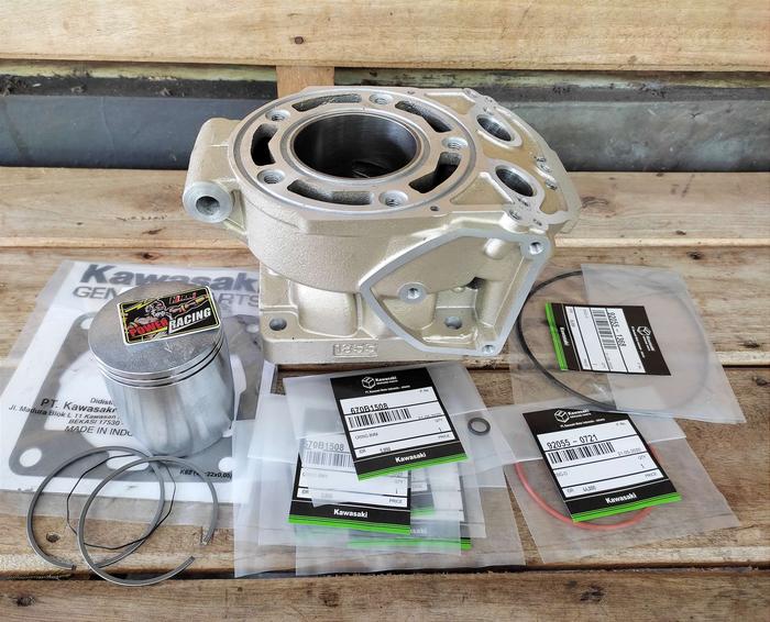 Gambar Cylinder Block Blok Seher Ninja R Rr Ss Bureng Boring Ninja 150 2T - Blok Piston Set dari Theo Hoki Jaya undefined Tokopedia