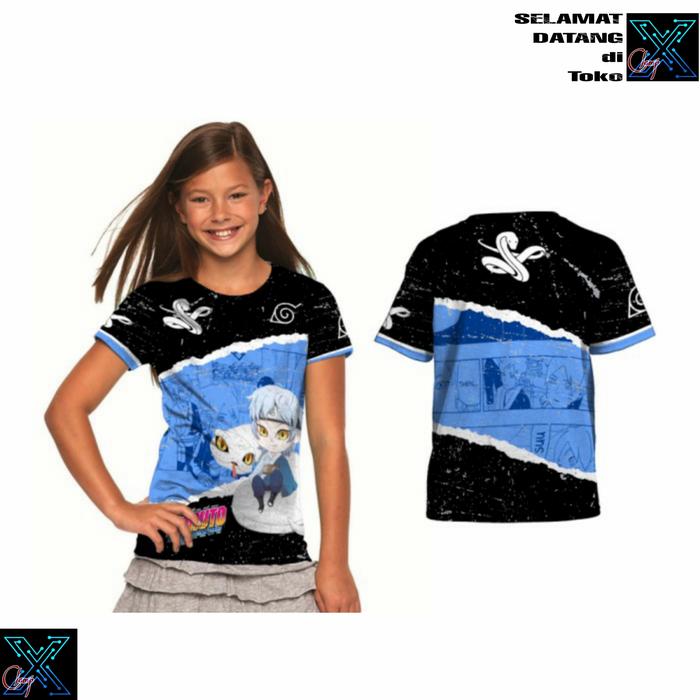 Gambar Baju Kaos Tshirt Anime Boruto Mitsuki Sarada Kawaki Chibi Anak Lucu - 02, XL dari Clamp X undefined Tokopedia