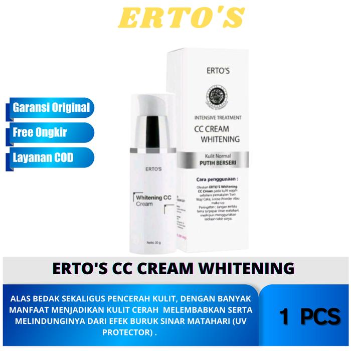 Gambar Ertos CC Cream Whitening Pemutih Pencerah Wajah dan Alas bedak Wajah dari TOKO SERBA ADA 20 undefined Tokopedia