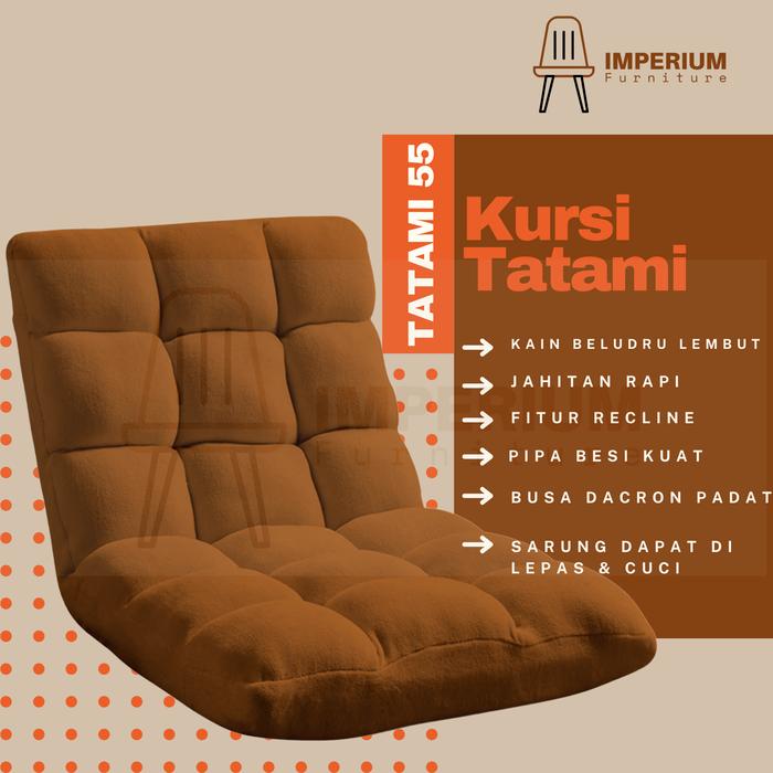 Gambar Kursi Tatami / Kursi Lantai / Sofa Lesehan / Sofa lantai / Lesehan 55 - Cokelat dari Imperium Furniture undefined Tokopedia