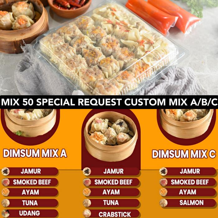 Gambar DIMSUM (MIX 50) SPECIAL REQUEST CUSTOM ABC DIMSUM 49 HALAL KARAWACI dari Bolekaka Dimsum Karawaci undefined Tokopedia