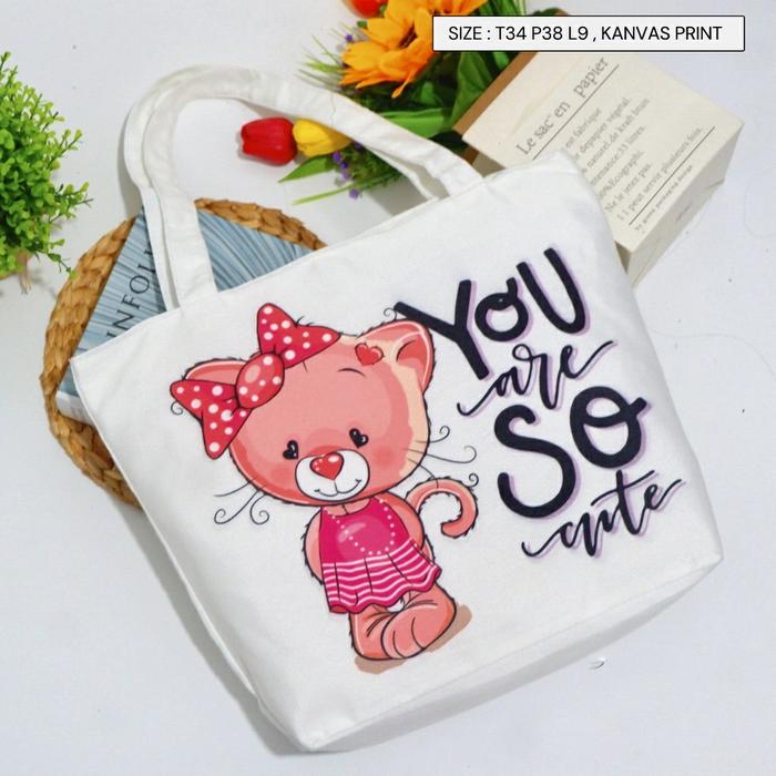 Gambar Tote Bag Karakter boneka TOTEBAG SEKOLAH Gambar Lucu Tas - motif 2 dari Yimshop undefined Tokopedia