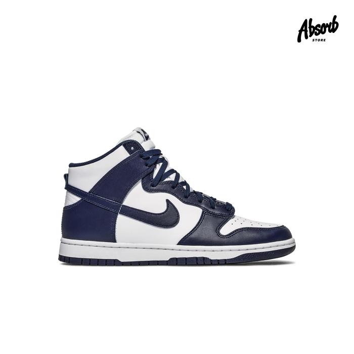 Jual Nike Dunk High Retro (Midnight Navy/White) 2021 8, Men's