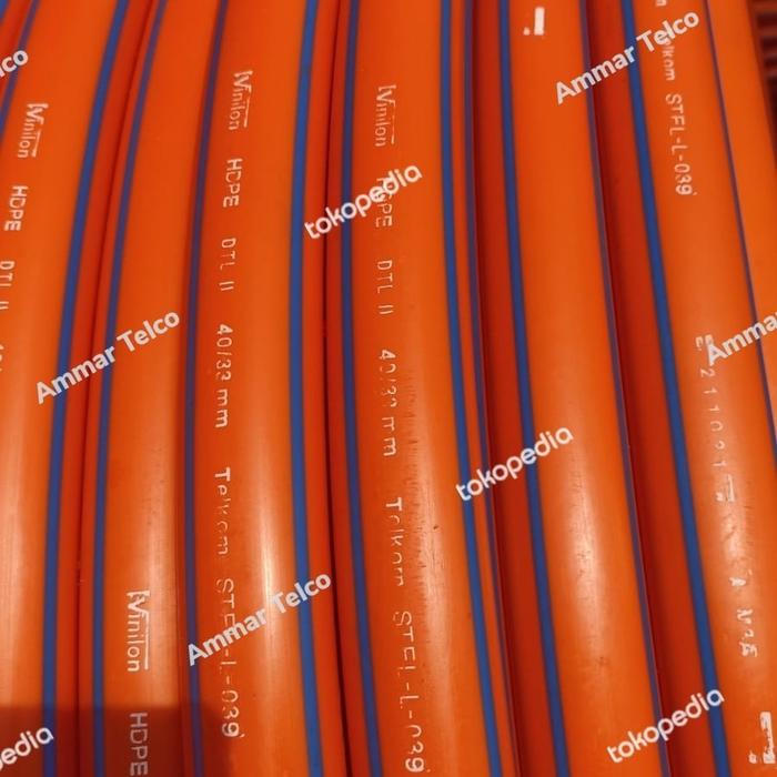 Gambar pipa hdpe 40/33 orange telkom dari PT Mandiri Permata Network undefined Tokopedia