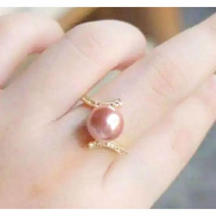 Gambar Cincin Mutiara Lombok Asli Cincin Mutiara Air Tawar Mewah - salem dari kilaumutiaralombok undefined Tokopedia