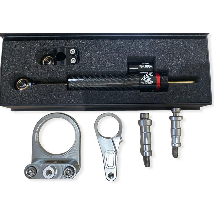 Gambar Steering Damper Stabilizer Stang Ninja RR 150 Matris Plus Bracket T6 - Silver, Ninja RR dari Home Toools undefined Tokopedia