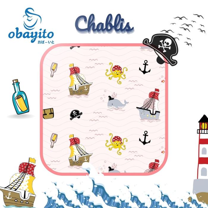 Gambar Obayito Nursing Apron Selapis Katun Sating Jepang Terbaik - Sailor Chablis dari Obayito Group undefined Tokopedia