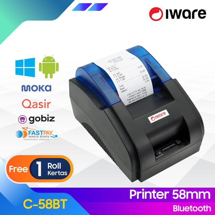 Jual THERMAL PRINTER C58BT PRJ58D USB 