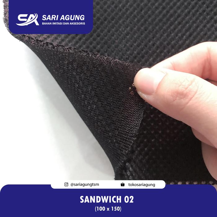 Gambar BUSA SANDWICH 02 (METER) DOUBLE MESH BUSA LAPIS JARING 2mm / JALA MESH - Hitam, 1 meter dari Toko Sari Agung Tasikmalaya undefined Tokopedia