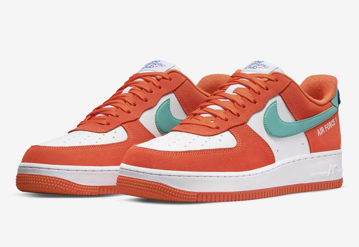 air force 1 orange bottom