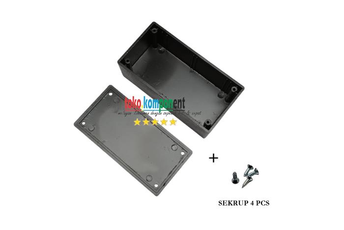 Gambar Box Plastik Kotak Hitam LP-0 12 x 5.9 x 4 cm enclosure box - +sekrup dari toko-komponen undefined Tokopedia