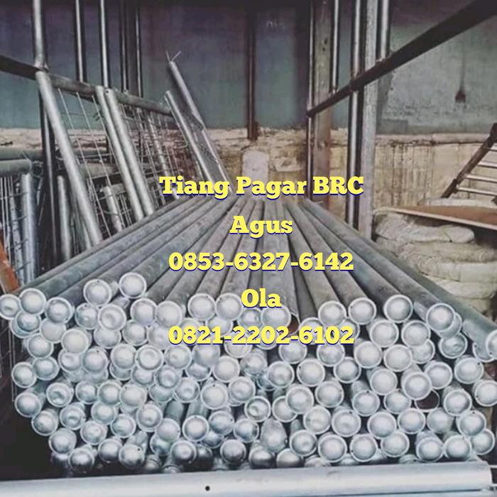 Gambar Tiang pagar brc T.150 cm x dia 2 inchi hot dip galvanis dari pabrik dan distributor pagar brc dan bandara tiang dan kawat undefined Tokopedia