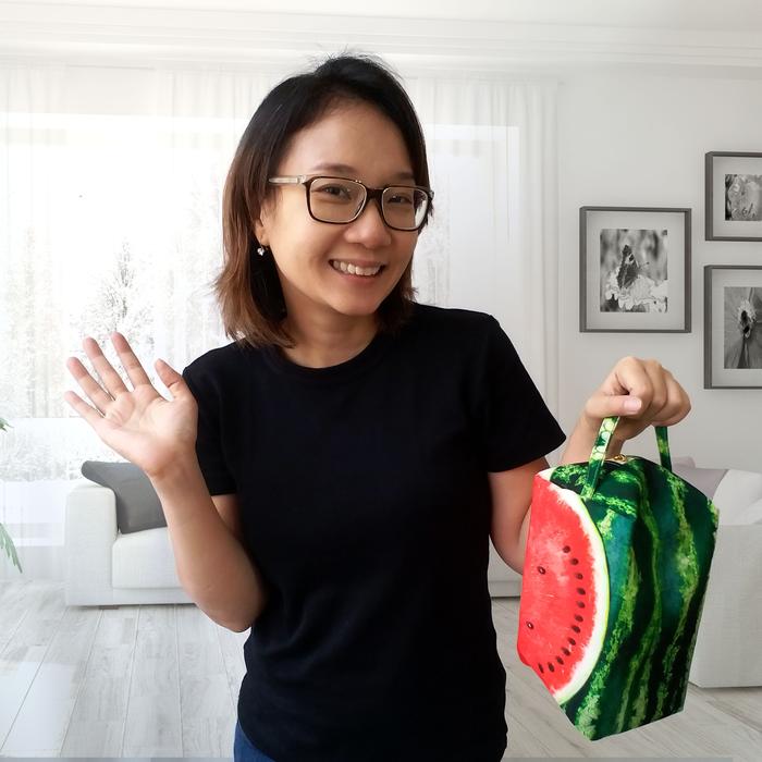 Gambar Pouch Make Up Bentuk Semangka kotak lucu menggemaskan dari Kado Kocak undefined Tokopedia