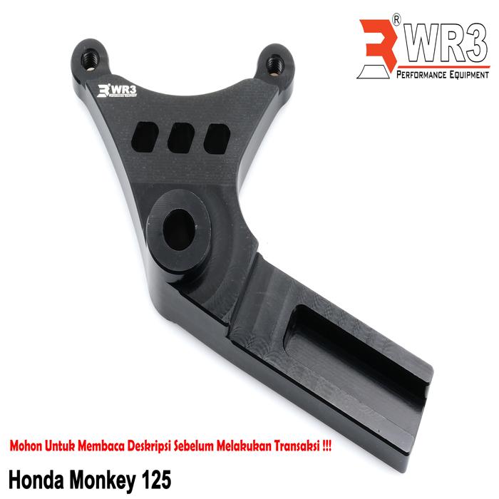Gambar Breket Kaliper WR3 Belakang For Brembo 2P1P Monkey 125 - Hitam dari WR3 Kota Administrasi Jakarta Barat Tokopedia