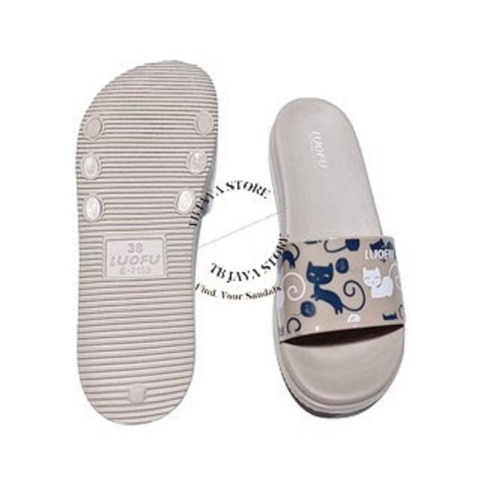 Gambar Sandal Jelly Luofu Slop Karet Import 7159-G - Moka, 36 dari Uda Sunguiq undefined Tokopedia