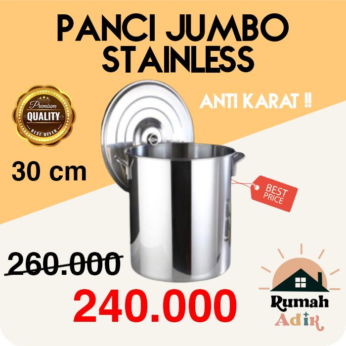 Gambar Panci Mie Ayam Rebus Air Jumbo Besar Sup Sop Bakso Stainless Steel - 30 dari Rumah Adik undefined Tokopedia