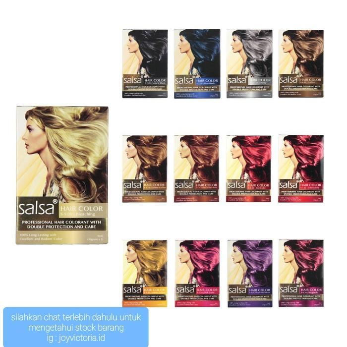 Gambar SALSA HAIR COLOR SEMIR RAMBUT CAT PEWARNA RAMBUT COLOURING STYLING - COFFE dari Joy Victoria Panjer Pakerisan undefined Tokopedia