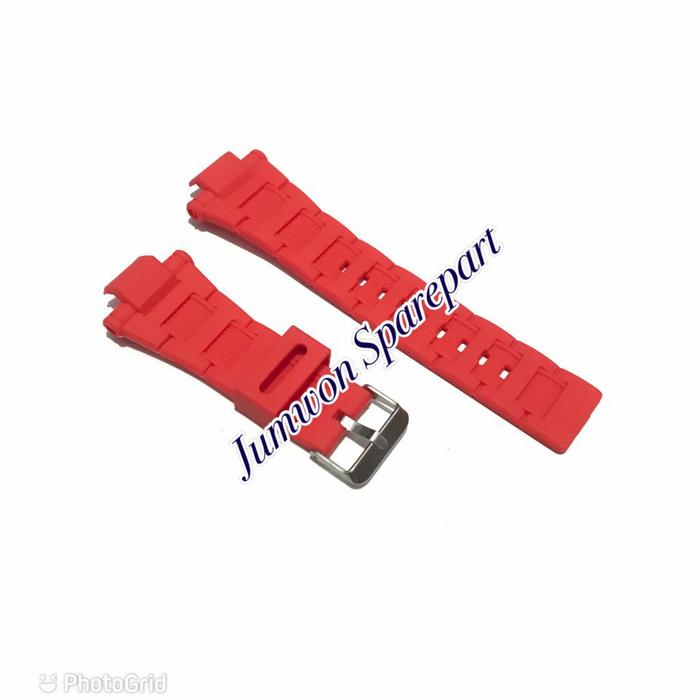 Gambar Tali Jam Tangan Casio G-SHOCK GST-8600 Rubber Strap GST-8600 - Merah dari JUMWON SPAREPART undefined Tokopedia