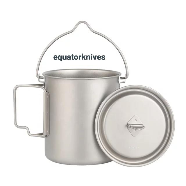 Gambar 750 ml Titanium Camping Mug Pot with bail EK2201 dari Equator Knives undefined Tokopedia