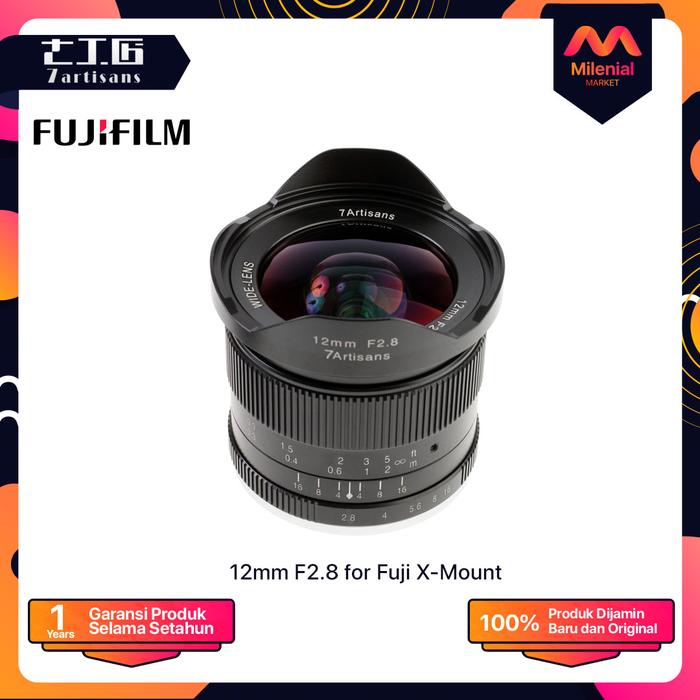 Lensa 7Artisans 12mm For Fuji-X Black di Milenialmarket Tokopedia
